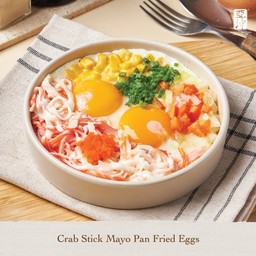 ไข่กะทะ Crab Stick Mayo Pan Fried Eggs