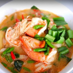 ต้มยำกุ้งขาวน้ำข้นถ้วย