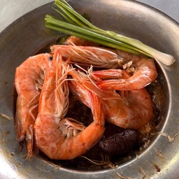 กุ้งอบขาวใหญ่อบวุ้นเส้น