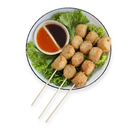 จ๊อไก่ทอด แบบเสียบไม้