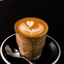 Hot salted caramel macchiato