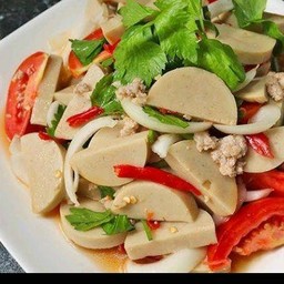 ยำหมูยอหมูสับ