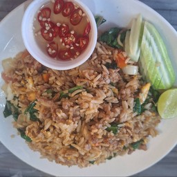 ข้าวผัดโบราณ+หมู