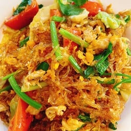 วุ้นเส้นโบราณผัดไข่ (ทานได้ 2-3 คน)