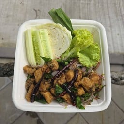 ลาบปลาทอด