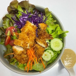 สลัดไก่กรอบ