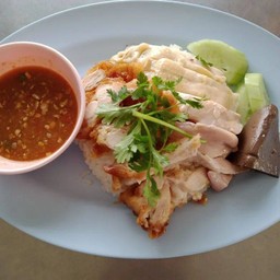 ข้าวมันไก่ต้ม+ไก่ทอด
