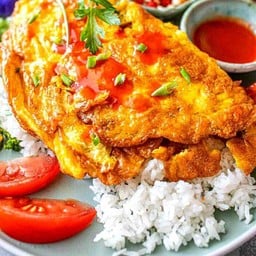 ข้าวไข่เจียว 2 ฟอง