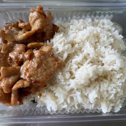 ข้าวหมูกระเทียม