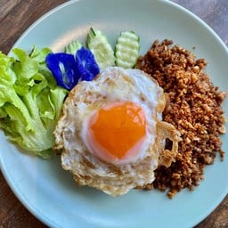 63_ข้าวหมูสับทอดกระเทียม