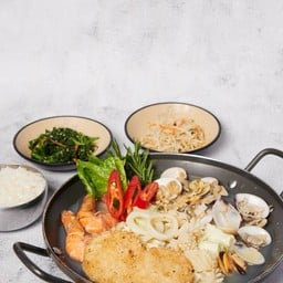 ซุปข้าวผัดกับอาหารทะเล