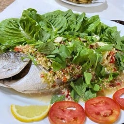 ปลากระพงนึ่งมะนาว