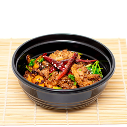 ข้าวหม่าล่าหน้าเนื้อ