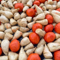 ลูกชิ้นปลา ขาวแดง  set ใหญ่