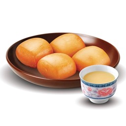 หมั่นโถวทอด 4 ลูก + นมข้นหวาน