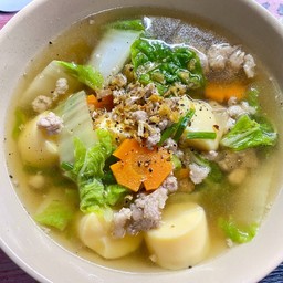 ต้มจืดเต้าหู้หมูสับเป็นกับข้าว