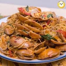 มาม่าผัดพริกเผาหอยลาย