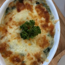 ผักโขมอบชีส Bakespinach