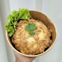 ข้าวไข่เจียวไก่สับ