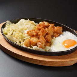 Beef Horumon Teppan and Egg ( L size)