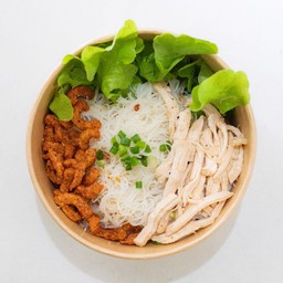 หมีหมี่ไก่ฉีก ft.สมูทตี้บ้านสวน อร่อยมากก