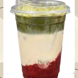 มัทฉะ นมสด สตรอว์เบอรี่