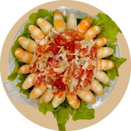 ข้าวหน้ากุ้งหัวมันแก้ว ไซส์จัมโบ้