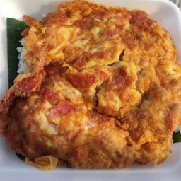 ข้าวไข่เจียวทรงเครื่อง ใส่เครื่องได้ 3 อย่าง