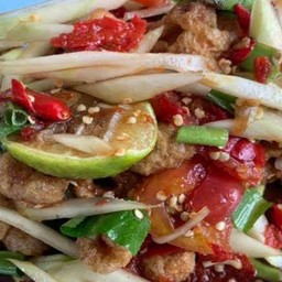 ตำหมูกรอบ