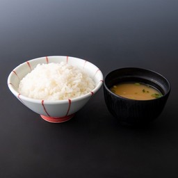 Rice and Miso Soup set