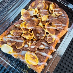 ปังปิ้ง นูเทลล่า+คอนเฟค+ผงโอวัลติน