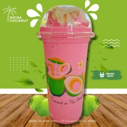 นมเย็น มะพร้าวปั่นนมสด