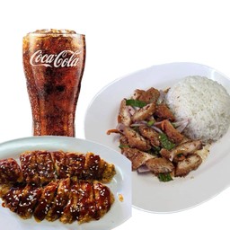 ข้าวยำไก่แซ่บ+ไก่เกาหลี2ชิ้น+โค้ก