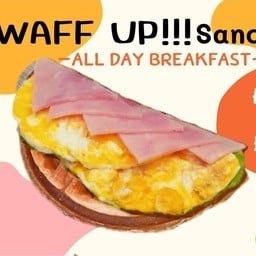 แซนวิซวาฟเฟิล แฮม ไข่ข้น