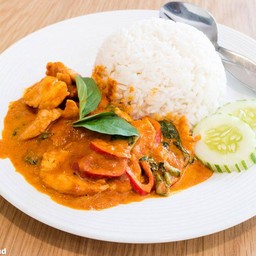 ครัวคุณตัส อาหารตามสั่ง ข้าวหมูแดง น้ำพุพลาซ่า ชั้น 2 food court