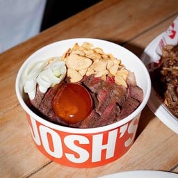 ข้าวหน้าเนื้ิอออสเตรเลียไข่ดอง