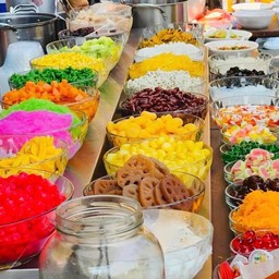 บัวลอยงาดำนมสดภูเขาไฟเนรมิต