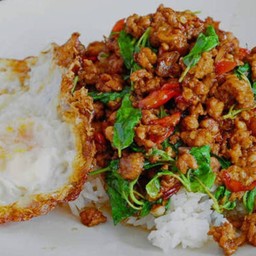 ข้าวกระเพราหมูสับ