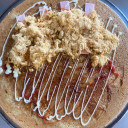 พริกเผา+แฮม+หมูหยอง+มายองเนส+ซอสมะเขือเทศ