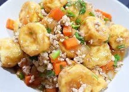 Deep Fried Tofu With Gravy Sauce