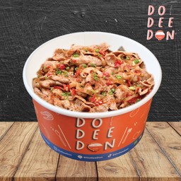 ข้าวหน้าสันคอหมูผัดซอสหม่าล่า