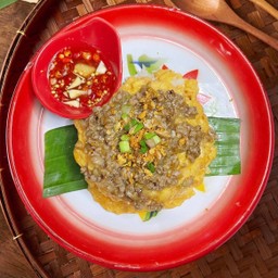 ข้าวไข่ข้นไก่สับกระเทียม