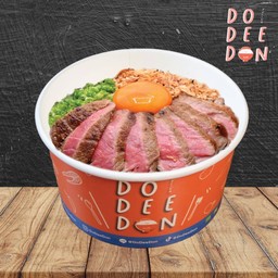 ข้าวหน้าเนื้อ + ไข่ดอง + หอมเจียว