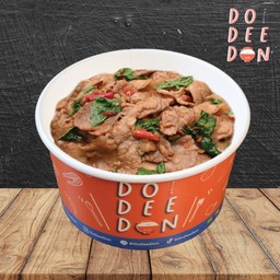 ข้าวกะเพราหมูสามชั้น