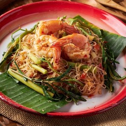 หมี่กระเฉด (เลือกเนื้อสัตว์)