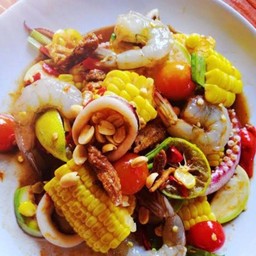 ตำข้าวโพดทะเล