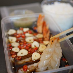 เซตกุ้งหวาน(ใหญ่)ดองซีอิ๊ว