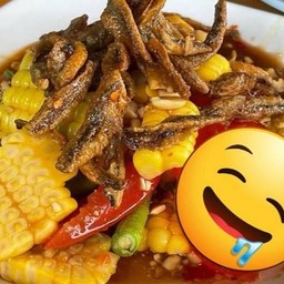 ตำข้าวโพดปลากรอบ