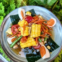 ตำข้าวโพดหวานไข่เค็ม