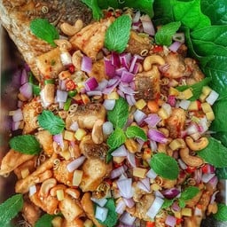 ปลากะพงสมุนไพร